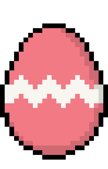 Easter Egg half dyed in red